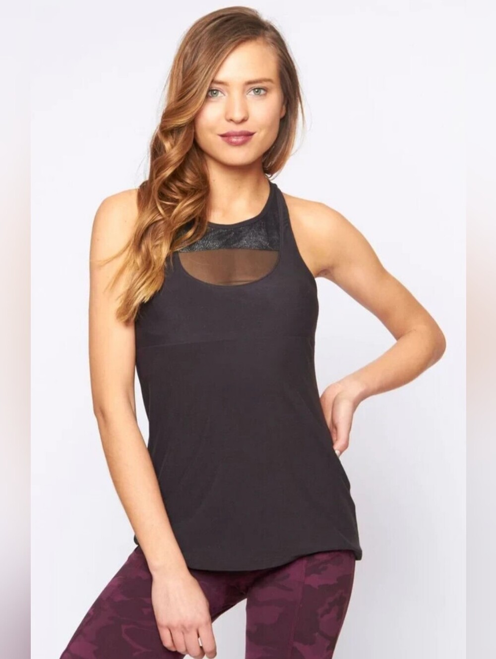 NWT! Fall Yoga/Pilates Women's ROXY Tank Black Padded Active Workout Top Medium